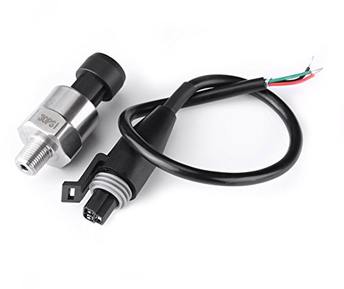 Sensore Di Pressione Auto in Acciaio Inossidabile 30PSI Cavo DC 5V Filetto NPT 1/8 Pollici per Olio Carburante Aria