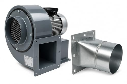 Ventilateur radial 1850 m3/h avec 4 brides à bride , ventilateurs centrifuge extracteur aspiracion ventilacion