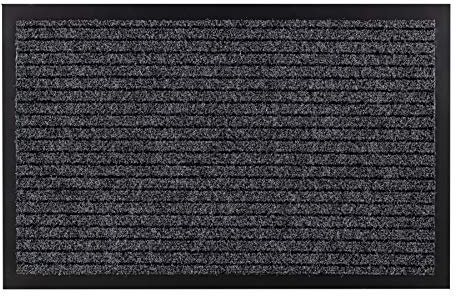 DURA 2868 halkfri Dörrmatta, Dörrmatta - Dörrskydd - utsida, insida, blockerar damm, gummi - antracit 50x80 cm