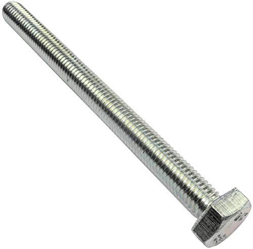 AERZETIX - C47365 - Satz von 10 stück - bolzen schrauben sechskantschrauben M10x120 - mit sechskantkopf - Ø10x120mm - DIN 933 - klasse 8.8 - verzinktem stahl - heimwerken - montagewerkzeug eisenwaren