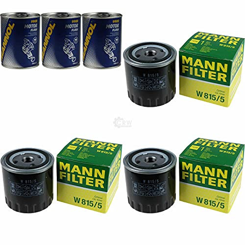 QR-Parts Set 85710689 W 815/5 9900 3x Original MANN Ölfilter + SCT Motor Flush Motorspülung