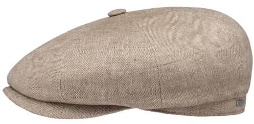 Stetson Hatteras Classic Schirmmütze Leinen Flatcap meliert Mehrfarbig Damen Herren Sommer Winter