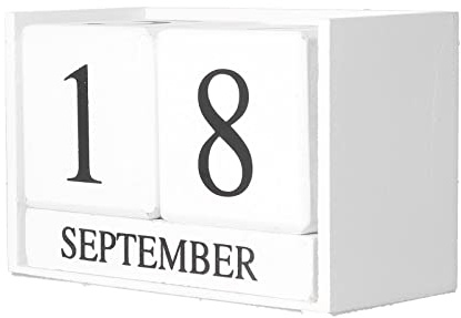 Holzblock-Tageskalender, Schreibtischkalender mit breiter Anwendung, umweltfreundlich für das Büro zu Hause