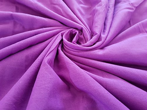 INDACORIFY Einfarbige Stoffe Jaipur Meterware, Stoff mit indischem Druck, für Sommerkleid, Kurti, Kissen, Schal, Sofabezug, Material Stoff (50 Yards)