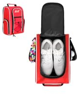 WOLT Golf-Schuhtasche – Sport- und Reisetaschen mit Belüftung und doppelter Außentasche für Zubehör für Damen und Herren, Rot/Ausflug, einfarbig (Getaway Solids), Large, Sportschuhtasche