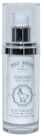 Label Provence - Französisches Gesichtsserum aus Bio-Eselsmilch - Angereichert mit Hyaluronsäure zur Tiefenpflege der Haut - 30 ml