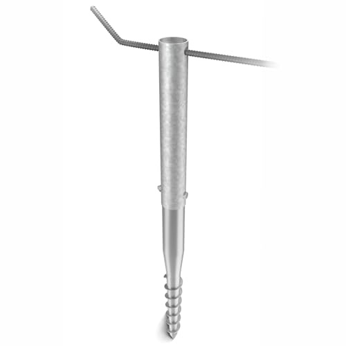 Maxerio® 98x6 cm Eindrehhilfe für Schraubfundament inkl. Zubehör