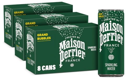 Maison Perrier Ultimate Sparkling Water, 11.15 Fl Oz Cans, 8 Count, 3 Pack