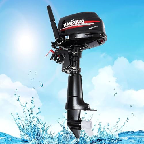4400W Außenbordmotor, Elektromotor, Elektromotor Boot 6.0HP Elektro-Außenbordmotor 6PS Bürstenloser Motor Verwendet in der Fischerei, Aquakultur, Outdoor-Abenteuer | schwarz |