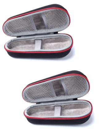 FRCOLOR 2stücke Men's Wet and Dry Electric Shaver Travel Case Schutzhülle Für Elektrorasierer Aus Robustem Material Für Reisen Mit Platz Für Ladegerät Und Kabel Schwarz