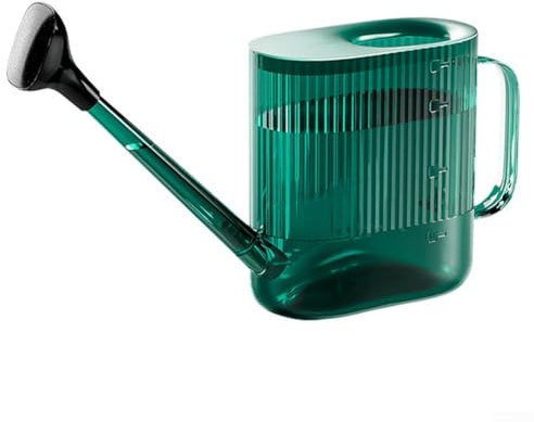 Regadera de capacidad de 12 galones con boquilla larga, perfecta para el cuidado de las plantas (verde)