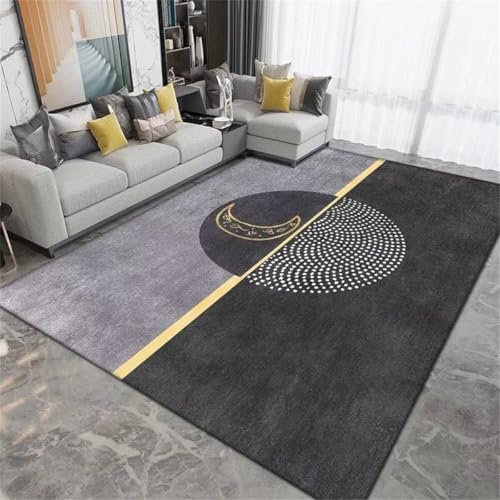 RUGMRZ Outdoorteppiche Bettumrandung Teppich Wohnzimmer Schlafzimmer Runde Mitte Dekor Modern Langlebig Bad 90X150CM