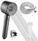 Irtyif Pommeau Douche,Pommeau de Douche Haute Pression,5 Modes Douchette Douche Salle de Bain,Multifonction Pommeau de Douche Economie Deau avec Tuyau et Supports de Douche