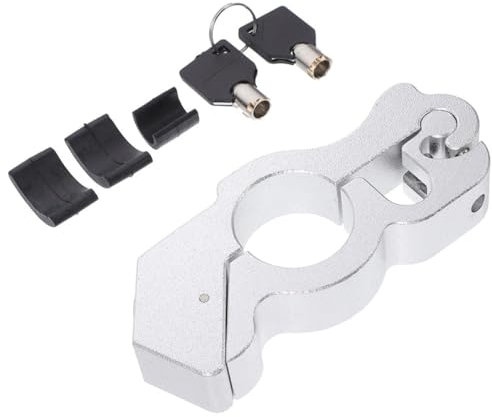 TOPBATHY Motorcycle Handlebar Lock Robustes Aluminiumlegierung Schloss Mit Bremsschutz Für Motorräder Und Roller Effektive Diebstahlsicherung Vielseitige Anwendung
