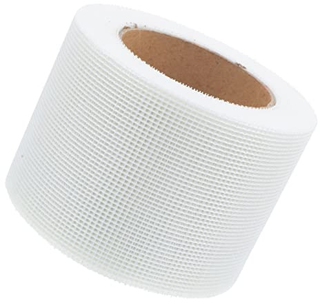 FUNOMOCYA Nastro in Fibra di Vetro Autoadesivo 10cm X 30m per Giunti Cartongesso Rinforzo Pareti Bianco per Lavori di Riparazione e Sigillatura