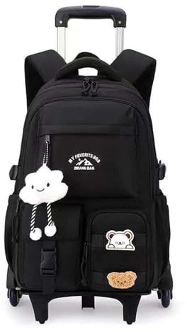 Yumenam Schulrucksack Trolley für Mädchen,Schulrucksäcke Trolley für Kinder,Multifunktionaler Rucksack Schultaschen Koffer Reise Schule Rucksack für Jungen
