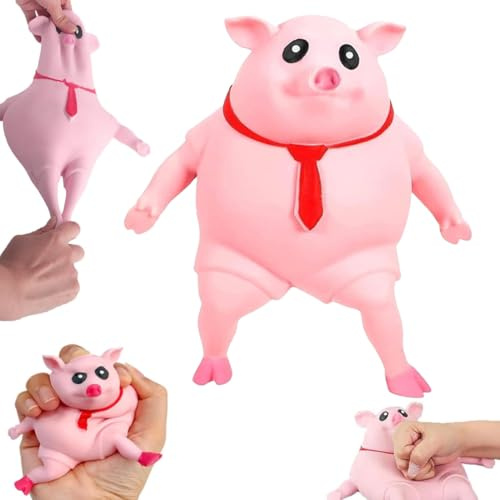 Schweine Quetschspielzeug, Anti Stress Schwein, Schweinchen Squeeze Toy, Kreatives Dekompressions Piggy, Stressspielzeug Schw/EIN, Pig Fidget Toy, Stressspielzeug Schwe/in für Erwachsene