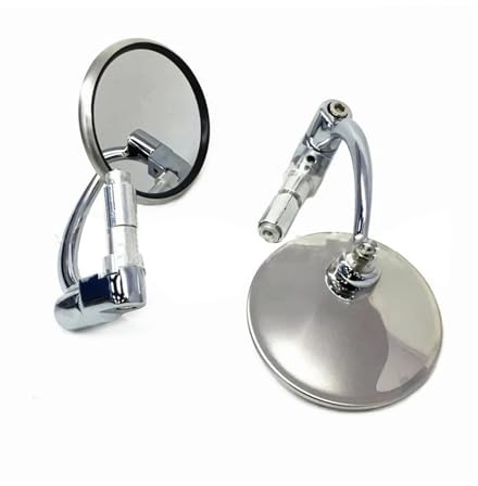 Rétroviseur moto Pour Benelli Trk 502x Tnt 125 Bn125 Pour Leoncino 500 502c Moto Rétro 22mm Guidon Bout Fer Rétroviseur Rétroviseurs latéraux moto(Chrome 1)
