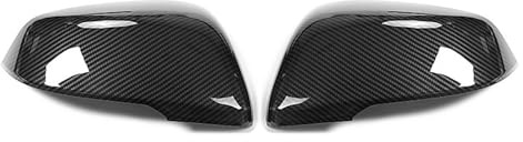SUNJFY Auto Spiegelkappen für BMW 3 Series F30 F31 2012-2019, Rückspiegelkappe, Spiegelkappen, Spiegelkappen Außenspiegel, Auto ZubehöR, Carbon Fiber A