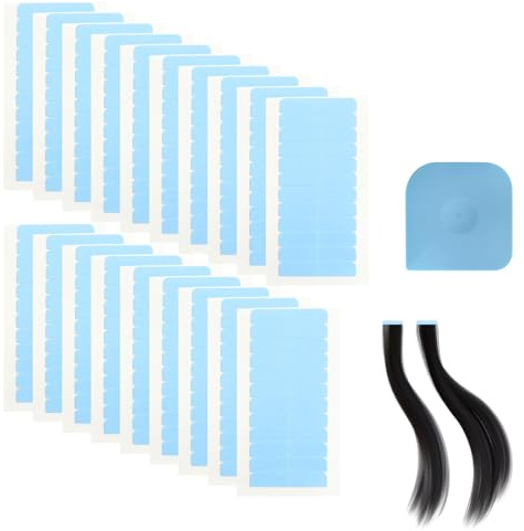 Set de 360 Cintas Adhesivas Para Extensiones de Cabello, Cinta de Repuesto Para Extensiones de Cabello, Incluye Un Raspador Para Eliminar Los Restos de Pegamento de La Peluca