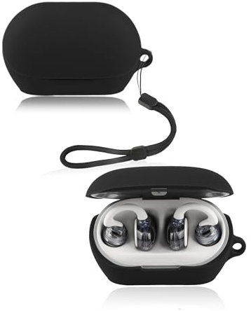 Étui pour écouteurs JBL SOUNDGEAR à clips, coque de protection en silicone souple yystao compatible avec les clips JBL SOUNDGEAR avec cordon tour de cou, résistant à la poussière, aux chocs et durable