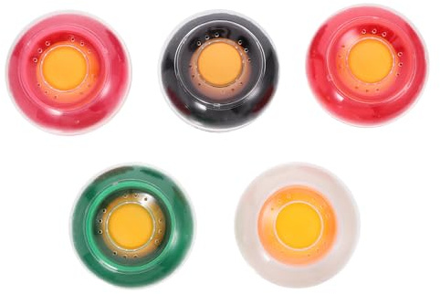 Angoily 5pcs Finger Moistener with Soft Sponge Tips for Precise Paper Handling and Cash Counting Non-Slip Grip Tool for Sorting Filing Bank Employees and Cashiers Includes Red Black Green