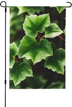 Drapeaux décoratifs en forme d'arbre de lierre pour l'extérieur, décoration de jardin double face pour toutes les saisons