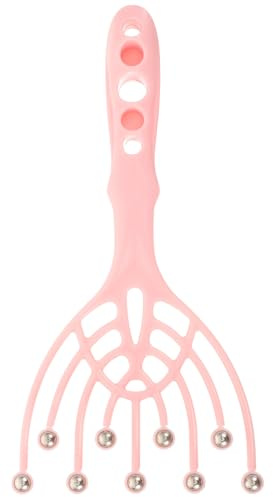 Kopfhautmassagegerät mit 9 Krallen, Rosa, Pp und Stahl | Arm und Nacken, für Haushalt, Feine Verarbeitung, Geschenk für Familie und Freunde