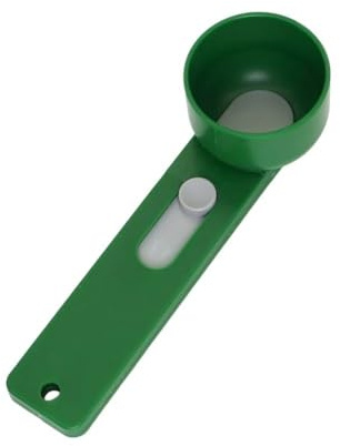 CashMuch Cuchara multiusos versátil con embudo integrado para café, proteínas en polvo, especias e ingredientes para hornear, mango ergonómico, Food-Ade Abs Ic, 14 x 4,5 x 3,8 cm