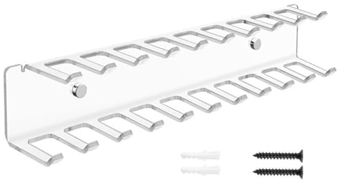 Knowlife Supporto A Parete Per Appendicinture | Organizer da Parete in Acrilico per Cravatte | Appendicinture Per Il Risparmio Di Spazio,Per Armadio Bagno Doccia Camera Ingresso Casa Hotel Guardaroba