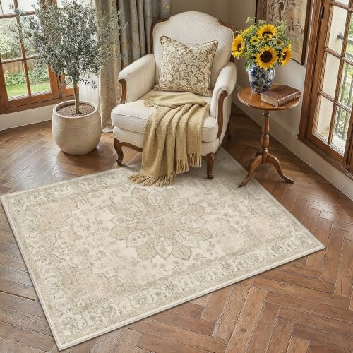 PureCozy Beige Alfombra Salon 80x150cm Habitacion