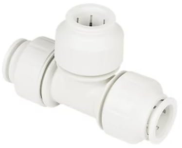 15mm Push-Fit Equal Tee Pipe Fittings (Plastic, Demountable) – Suitable for Water Systems – BS 7291 – Pack of 5