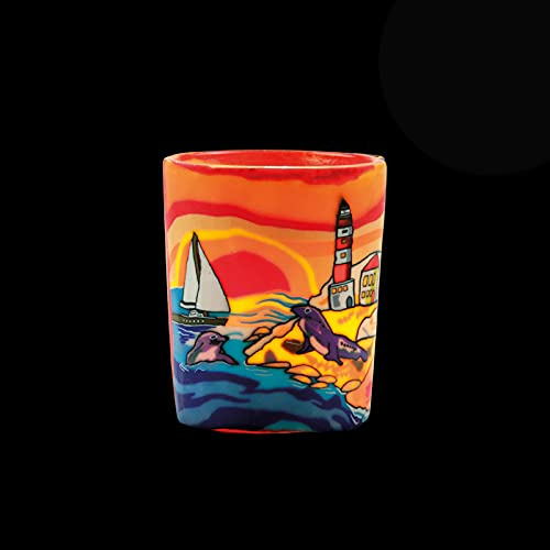 Ljusglas stormlykta med värmeljus 60 mm H 55 mm Ø Votiv (Seaside 24002)