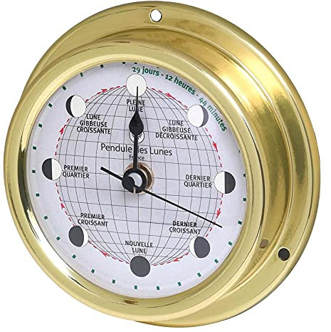 Delite 858mcfr Altitude Monduhr Messing B x H: 127 mm x 40 mm