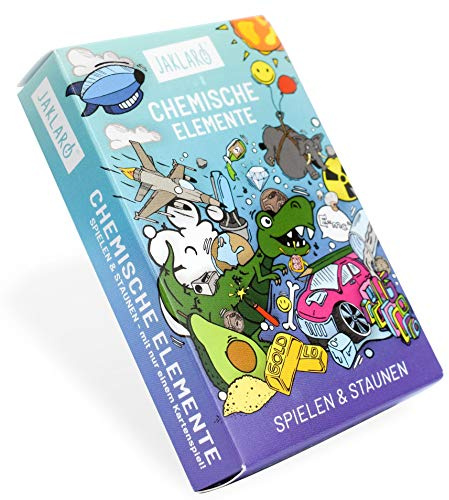 JAKLARO! Chemische Elemente, das schlaue Kartenspiel. Gesellschaftsspiel zum 150 jährigen Jubiläum des Periodensystems der Elemente.