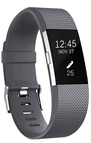 INF Armband für Fitbit Charge 2 Fitnessarmband Ersatzarmband Wechselarmband Silikon, wasserbeständiges Sport Uhrenarmband - large