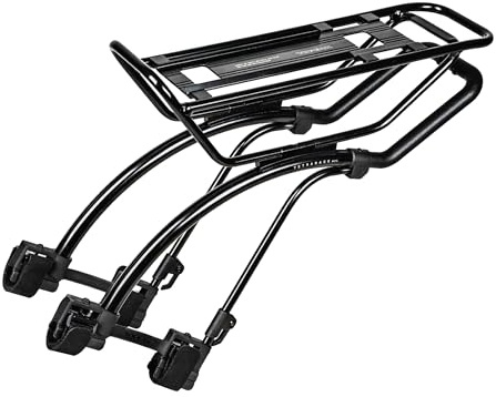 Topeak TetraRack M2L Mountain Bike Rear Rack – Quick-Mount System for Full Suspension or Hardtail MTB, Adjustable Top Plate, QuickTrack Compatibility, 26 lb Load, Reflector Mount, Durable Design