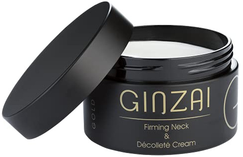 GINZAI – Straffende Hals- & Dekolleté Creme 100ml mit Ginseng – Kosmetik mit Waldginseng zur Hautpflege – Feuchtigkeitsspendende Körpercreme – Hautstraffende Kosmetik – Hautpflege gegen trockene Haut