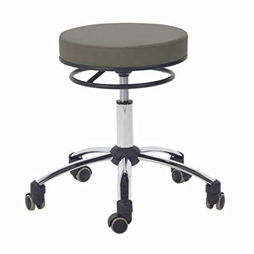 Teqler HY1024blue Rollhocker mit Ringauslöser, Grau, 57 cm Durchmesser