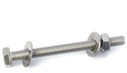 1 sets M12×350mm 304 Edelstahl verlängertes Sechskantschrauben-Muttern-Kit, Durchgangsschrauben