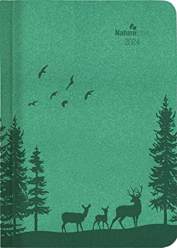 Wochen-Minitimer Nature Line Forest 2024 - Taschen-Kalender A6 - 1 Woche 2 Seiten - 192 Seiten - Umwelt-Kalender - mit Hardcover - Alpha Edition