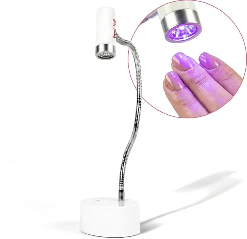 Emmi Nail One Touch UV/LED-Lichthärtungsgerät I UV Lampe für Gelnägel I Anti-Rutsch Standfuß I 30 Sekunden Timerfunktion I Akkulaufzeit 4 Stunden