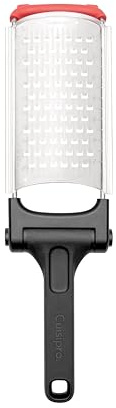 Cuisipro Rallador plegable, hoja gruesa grande de 5 mm, acero inoxidable, tecnología Surface Glide, antideslizante, perfecto para queso o verduras