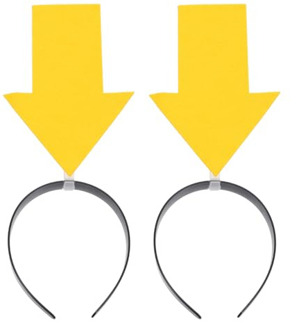 Ipetboom 2St Pfeil Stirnband, Lustiger Haarreif mit Pfeilspitze für Karneval Halloween Party Kostüm Haarschmuck Kopfschmuck Accessoires für Damen Herren Kinder