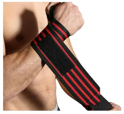 NOBLE SPORTS Handgelenk Bandagen Krafttraining | Wrist Wraps Gym | Extra starker Halt | Profi Handgelenkstütze für Kraftsport, Bodybuilding und Crossfit | Gym Zubehör für Männer und Frauen