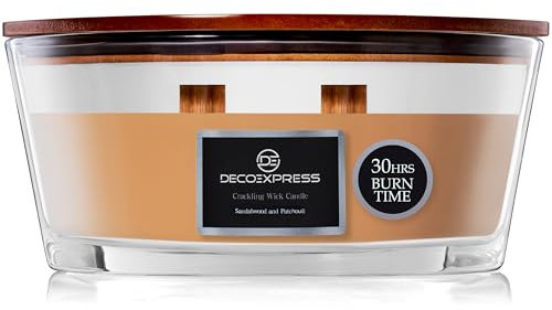 DECO EXPRESS Velas Aromaticas Perfumadas con Variedad de Fragancias 2 Mechas Velas Larga Duracion Hasta 50 Horas Regalos para el Hogar (Rollo de Canela)