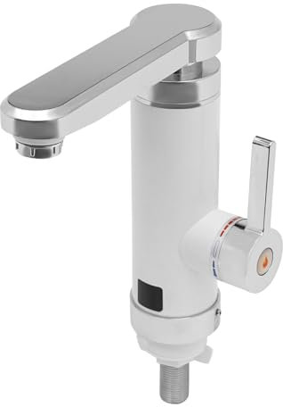 Wasserhahn mit Durchlauferhitzer,3000W Elektrisch Wasserhahn Sofort Heizung Durchlauferhitzer Armatur mit Digital Mischbatterie 360° Drehbarer,Für Wohnungen, Küchen, Bäder