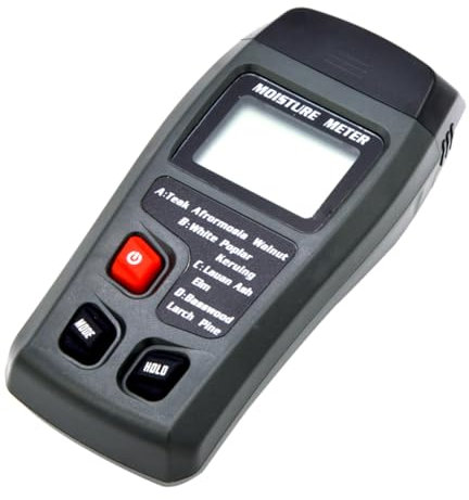 Homoyoyo Digitales Feuchtigkeitsmessgerät Holz Digitales Hygrometer Feuchtigkeit Messgerät Holzfeuchtigkeitstester Holzfeuchtigkeitsdetektor