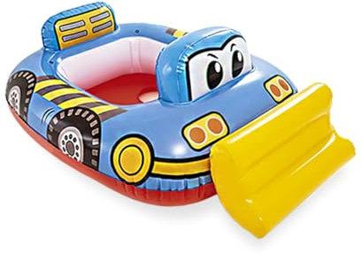 Baby Swimming, dellyy Floating Ring, Cartoon Inflatable Baby Swimming, Float aufblasbar schwimmhilfe Ring Mit Sitz Float, for Age 6 Months to 3 Years Floating Training (Bulldozer)