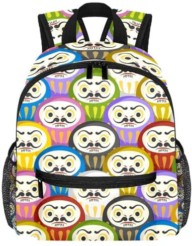 Süßer Kleinkind-Rucksack – Französische Bulldogge, Knochen, moderne Kindertasche für Vorschule, Schule, Mädchen und kleine Kinder, Mehrfarbig 9, 25.4x10x30 CM/10x4x12 in